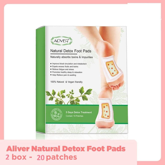 Aliver Natural Detox Foot Pads (Pack of 20)